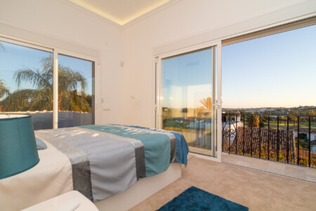 Bedroom with views